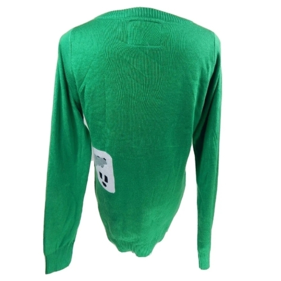 Tipsy Elves Electrocuted Cat Ugly Christmas Sweater - Picture 3 of 3